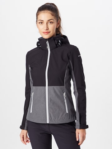 ICEPEAK Outdoorjacke 'BURNET' in Schwarz: predná strana