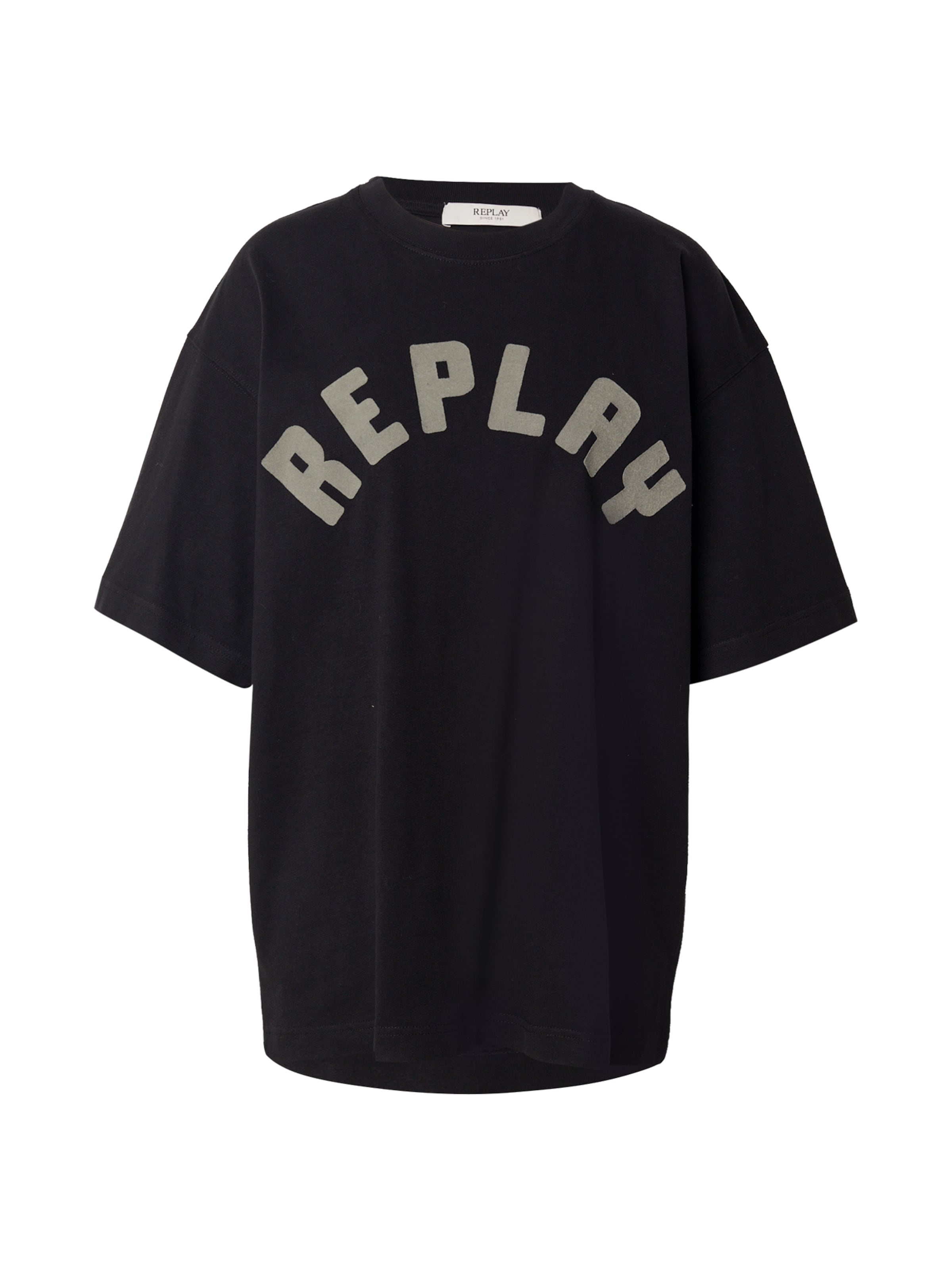 REPLAY Camisa em mostarda / preto, Vista do artigo