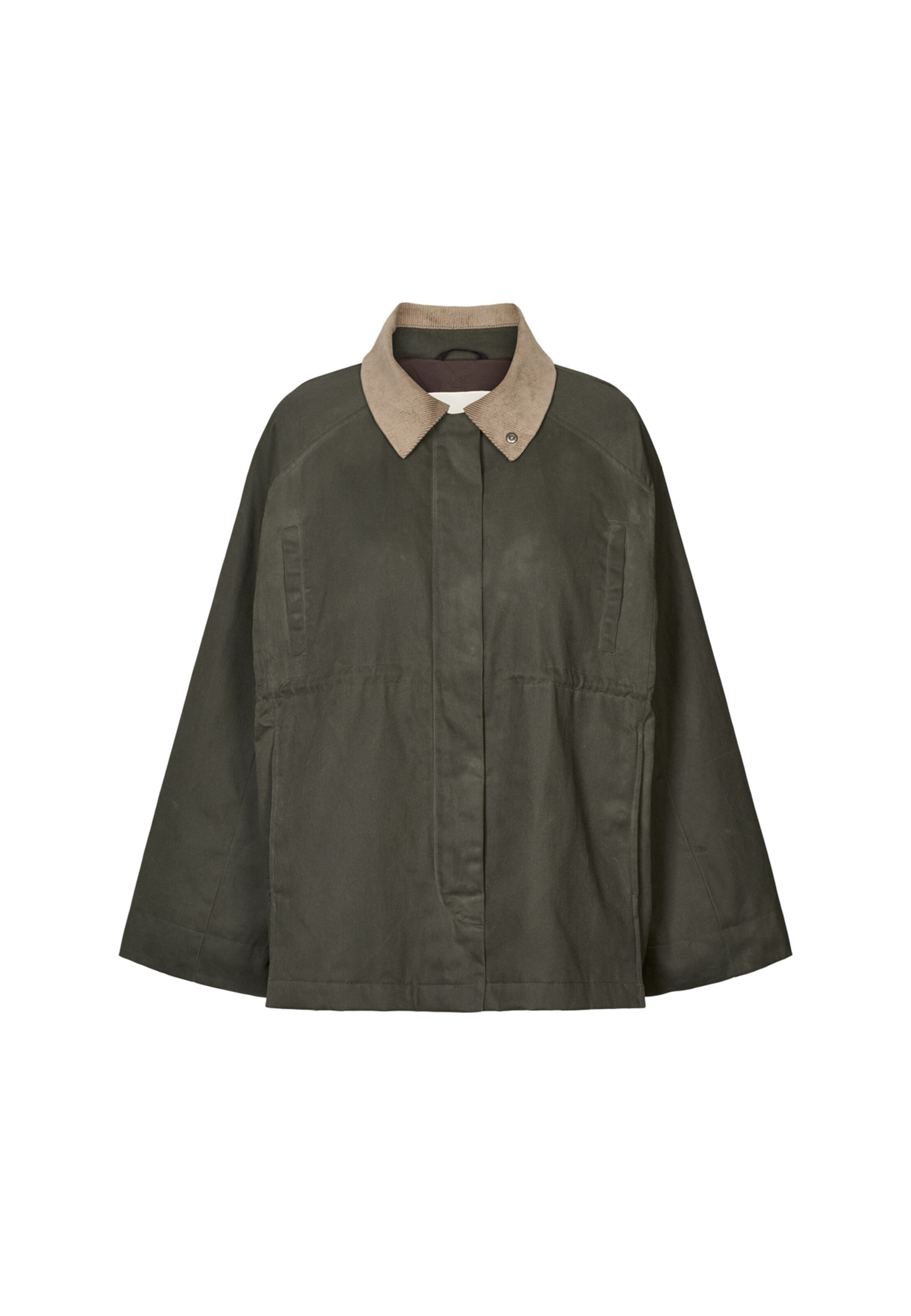 rethinkit studios Between-Season Jacket 'Cloudy' in Green: front