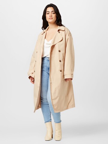 Vero Moda Curve Between-Seasons Coat in Beige