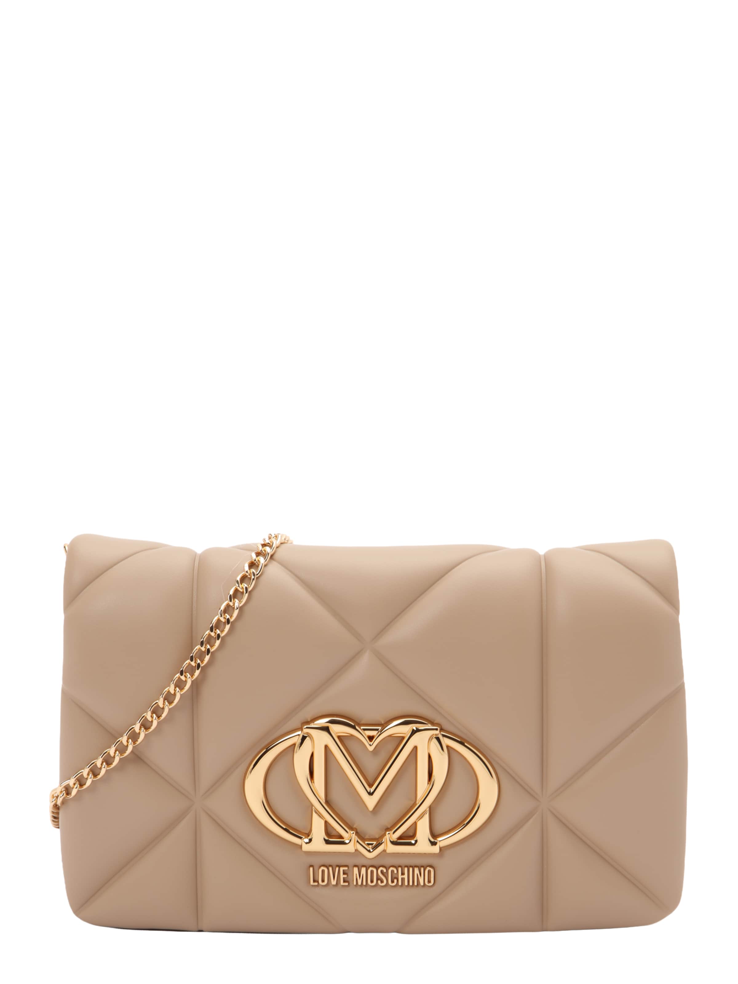 Borsa a tracolla di Love Moschino in grigio: frontale