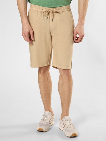 FYNCH-HATTON Regular Broek in Beige: voorkant