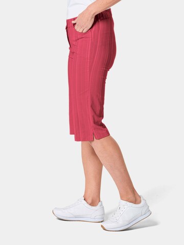 Regular Pantalon Goldner en rouge