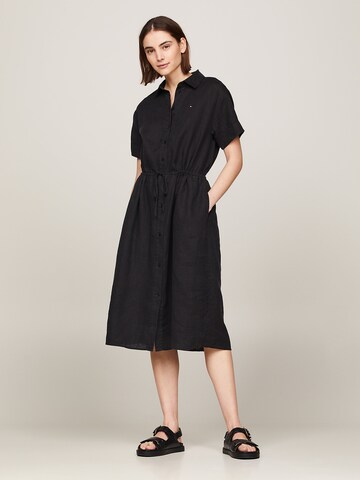 TOMMY HILFIGER Shirt Dress in Black: front