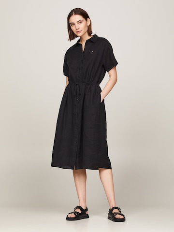 Robe-chemise TOMMY HILFIGER en noir : devant