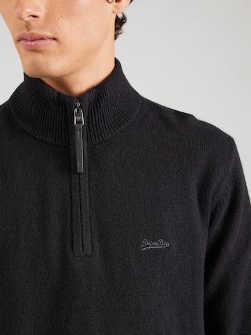 Superdry Pulóver - fekete