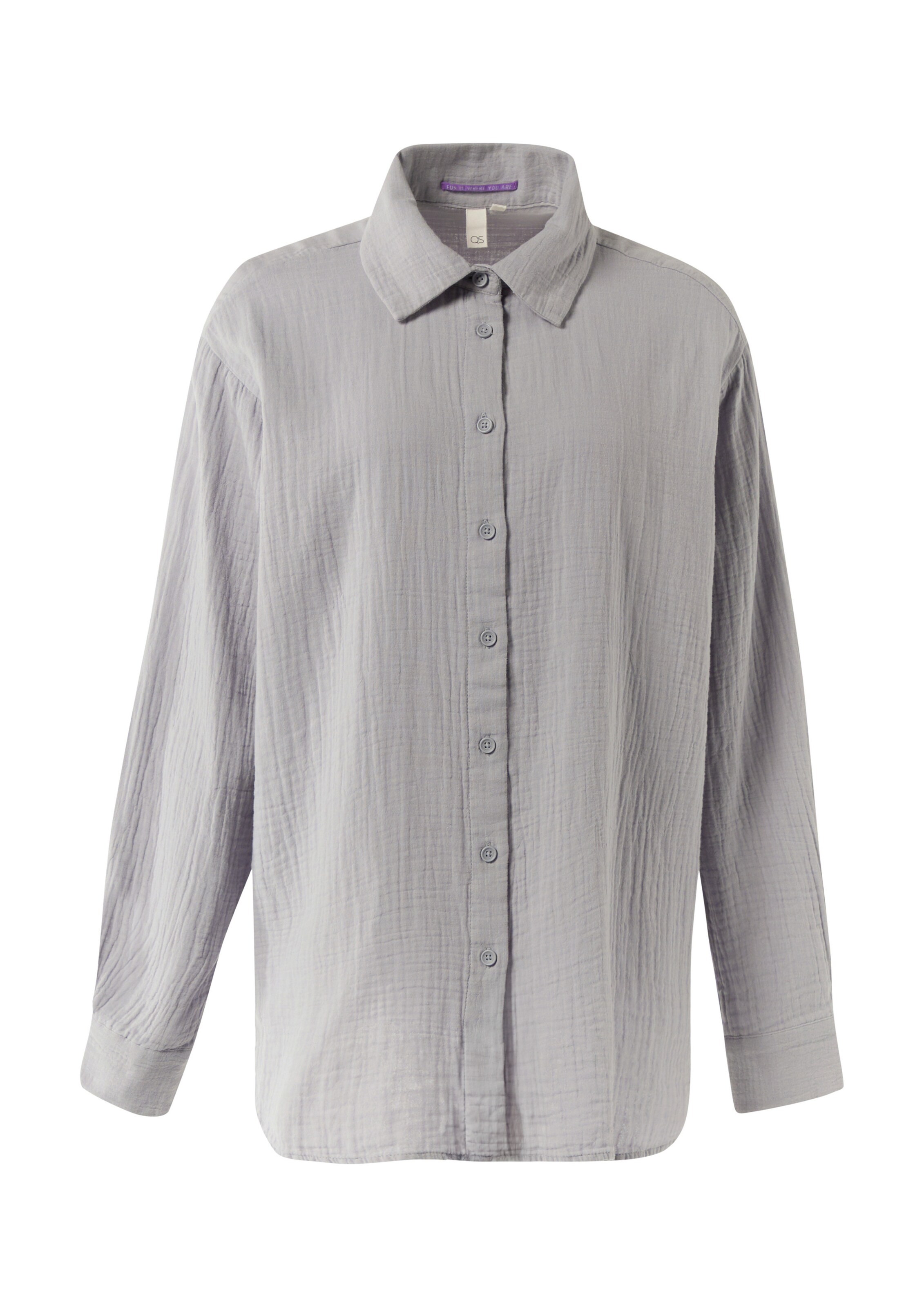 QS Bluse in Grau: Vorderseite