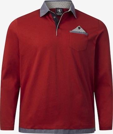 Charles Colby Shirt ' Earl Sweeney ' in Rood: voorkant