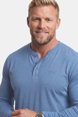 Men Plus Shirt in Blau