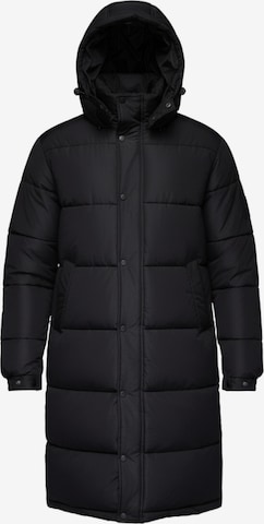 Ombre Winterjas 'OM-JALJ-0190' in Zwart: voorkant