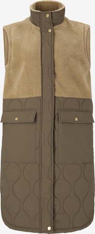 Weather Report Sportbodywarmer 'Hollie' in Beige: voorkant