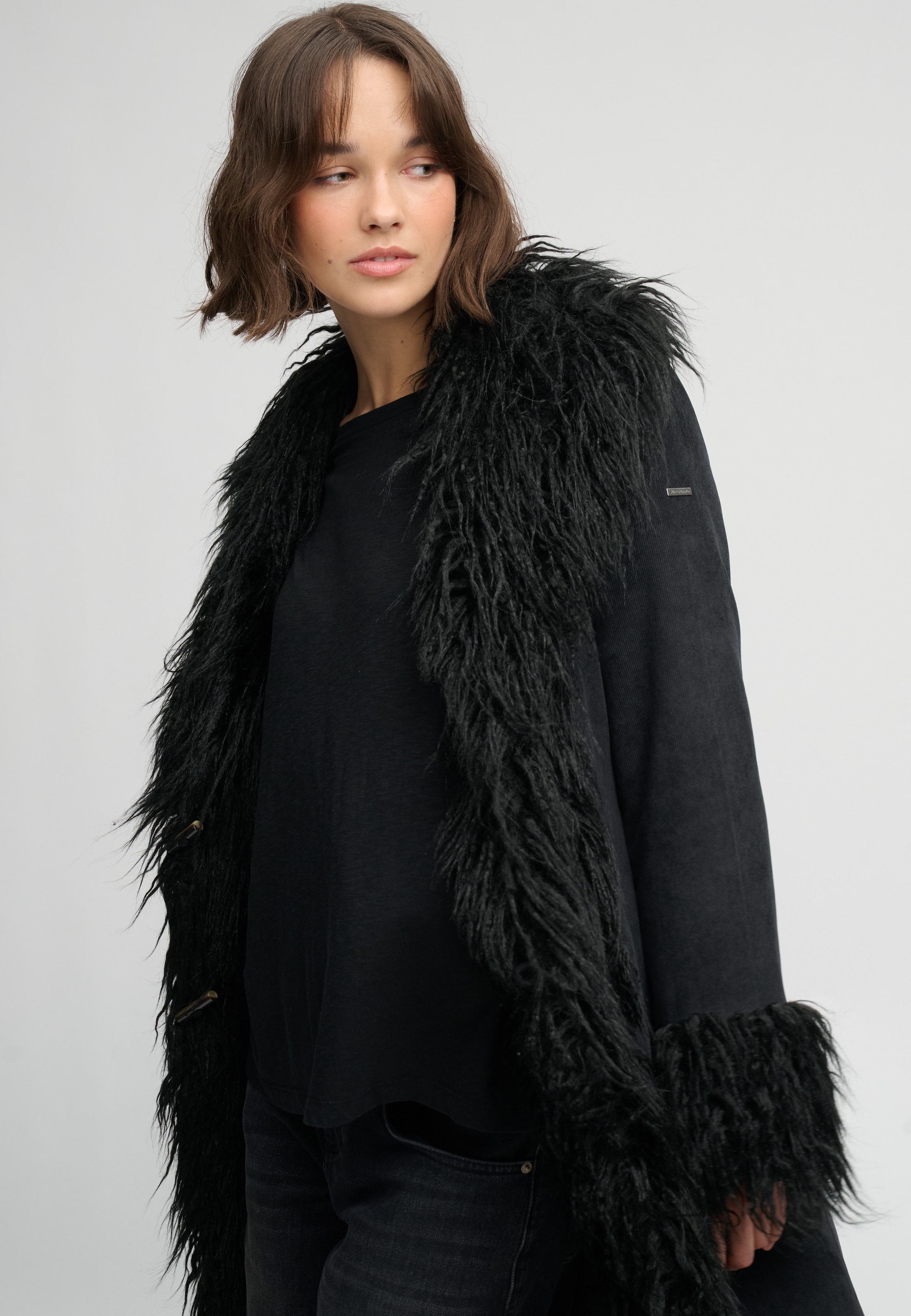 Manteau d’hiver 'Afghan' Superdry & Co en noir