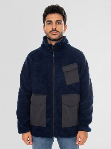 PENFIELD Between-Season Jacket 'Bear' in Blue: front