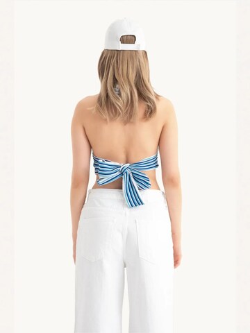 Hiccup - Top de malha em azul