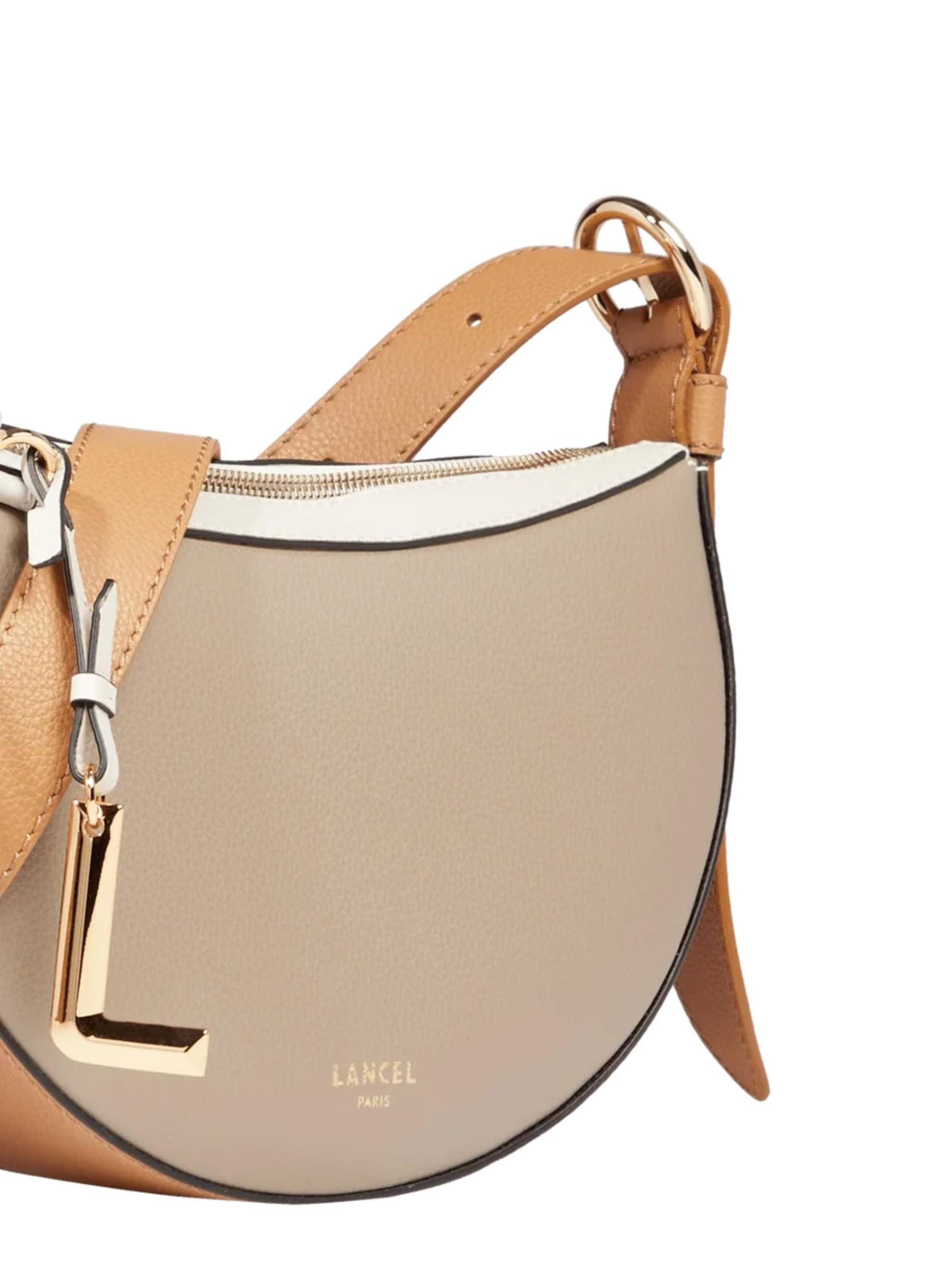 Borsa a tracolla 'Lancel Porte Croisé Demi Lune Faubourg Mco Neige Femme A13545LLTU' di Lancel in bianco