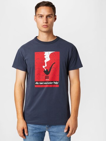 Derbe Shirt 'Kaptain Pfeife' in Blue: front
