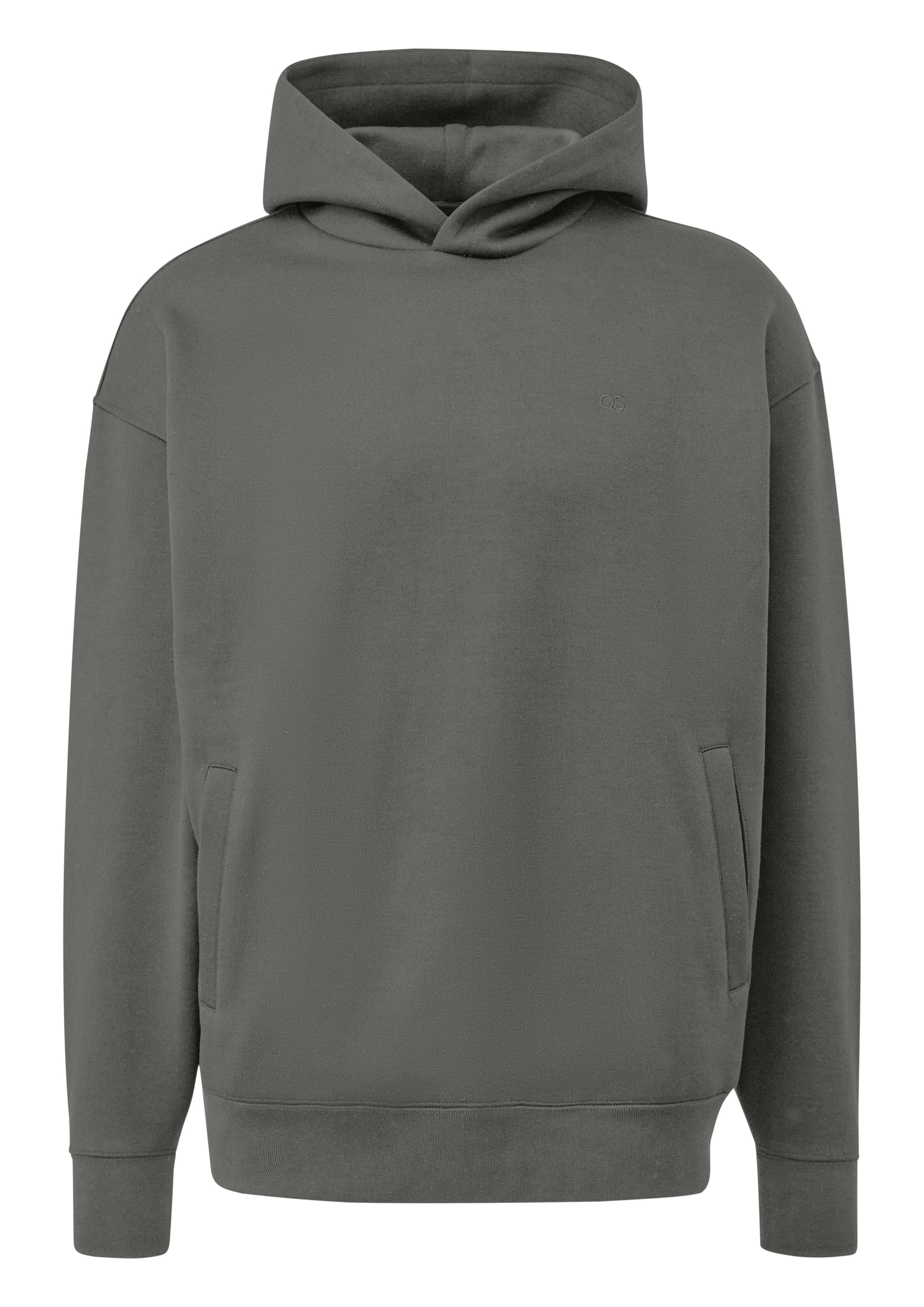 QS Sweatshirt in Grau: Vorderseite