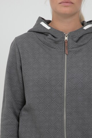 Oxmo Zip-Up Hoodie 'VENDELA' in Grey