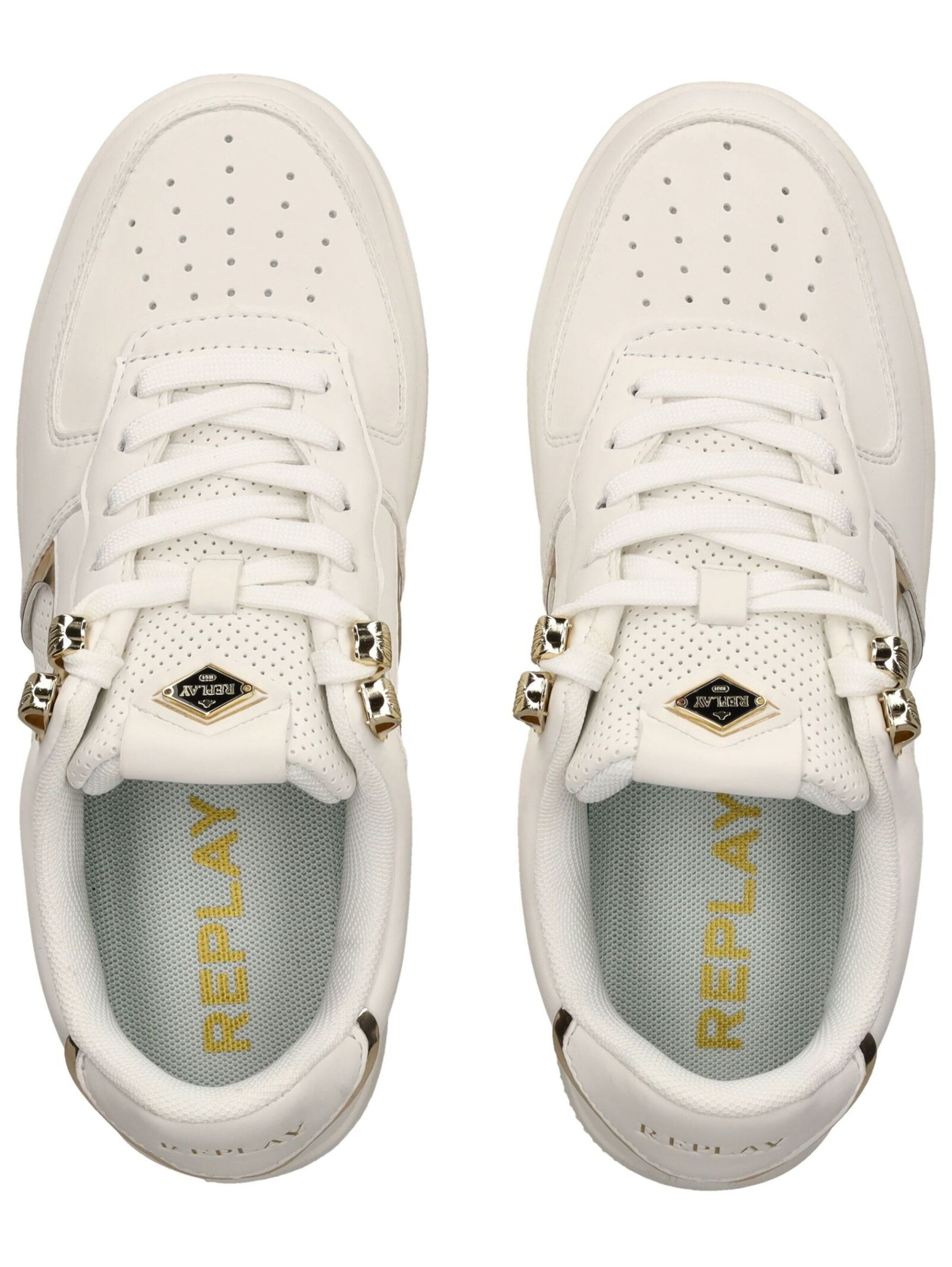 REPLAY High-Top Sneakers in White