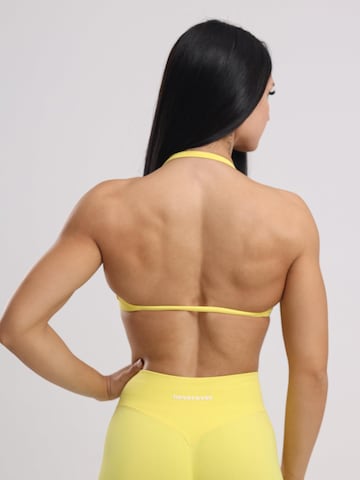 neverover - Bustier Sujetador deportivo 'Hue Minimal Strappy Bra' en amarillo