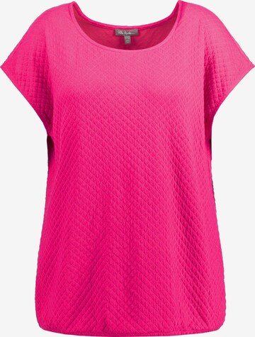 Sweat-shirt Ulla Popken en rose : devant