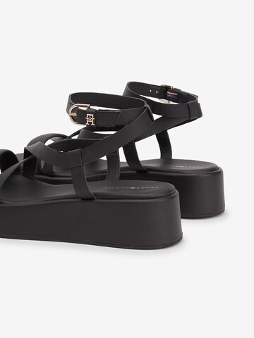 TOMMY HILFIGER Sandale in Schwarz