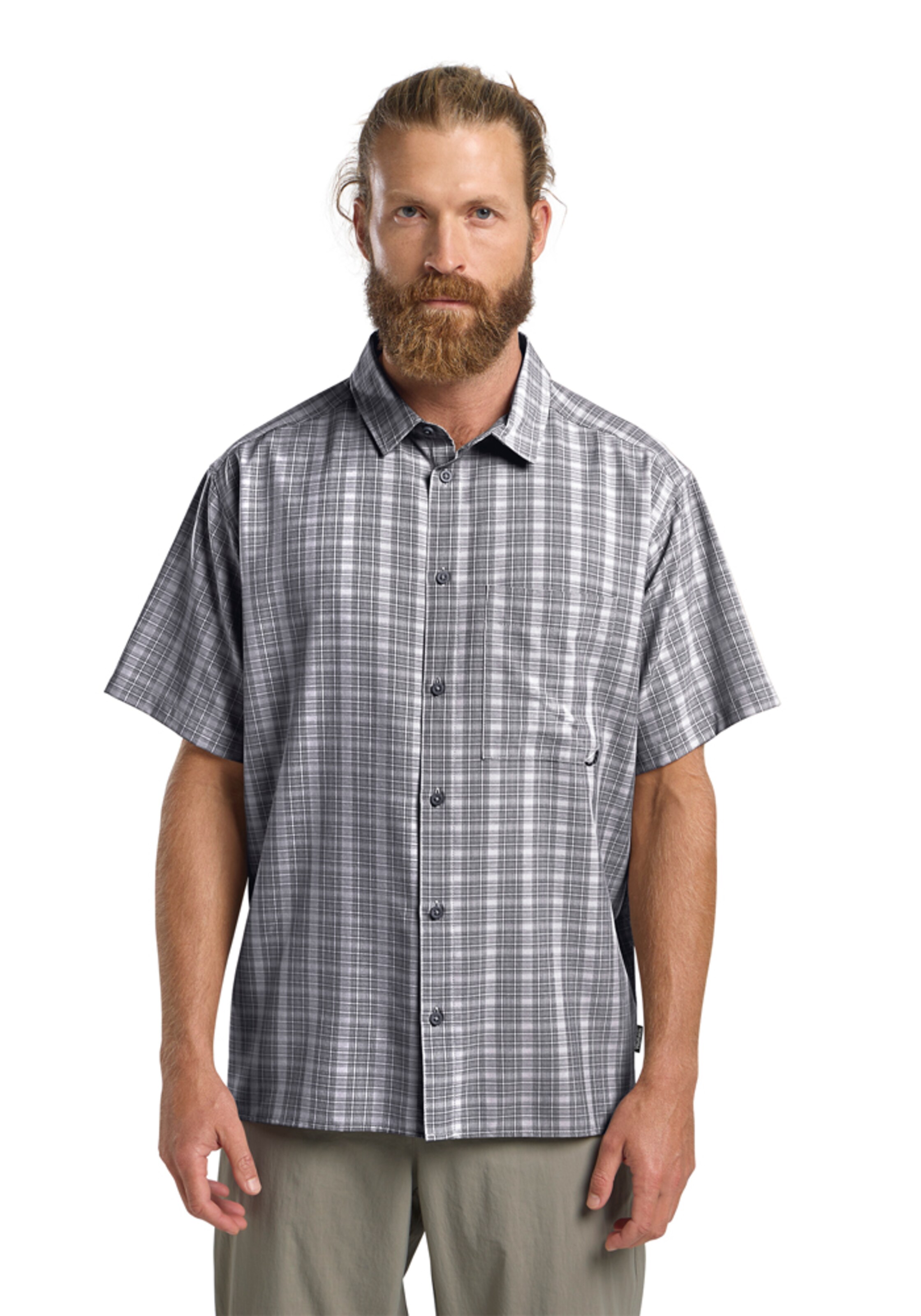 JACK WOLFSKIN Regular Fit Funktionshemd 'Meseta' in Weiß: Vorderseite