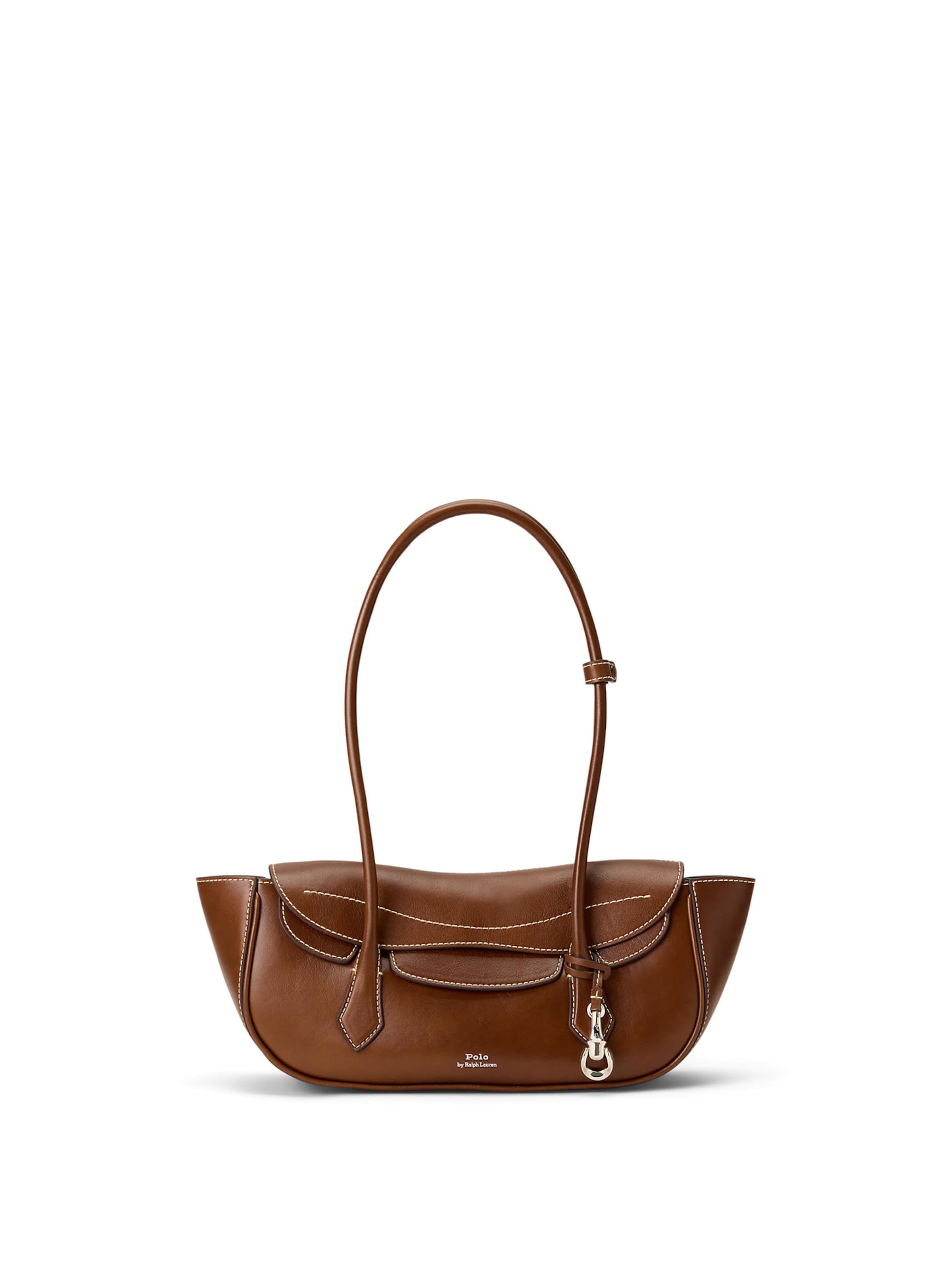 Polo Ralph Lauren Shoulder Bag in Brown: front