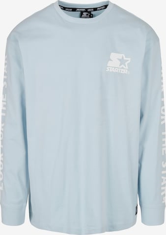 T-Shirt Starter Black Label en bleu : devant