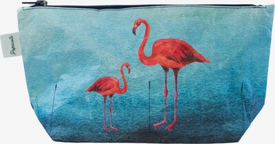 paprcuts Kulturbeutel 'Flamingo' in nachtblau / hellblau / dunkelblau / dunkelpink, Produktansicht