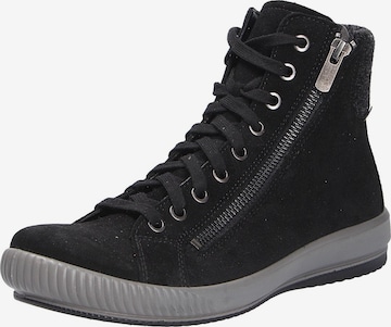 Legero Schnürboots in Schwarz: Vorderseite