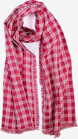 Passigatti Wrap 'Karoschal' in Red: front