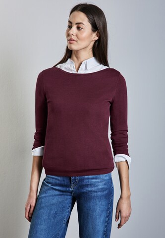 STREET ONE Strickpullover in Rot: Vorderseite