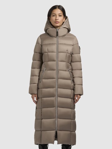 khujo Vinterkappa ' MALEE ' i beige: framsida