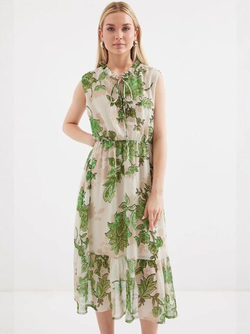 Bigdart Midi Kleid in Grün: Vorderseite