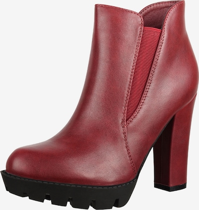 Elara Stiefelette in bordeaux, Produktansicht