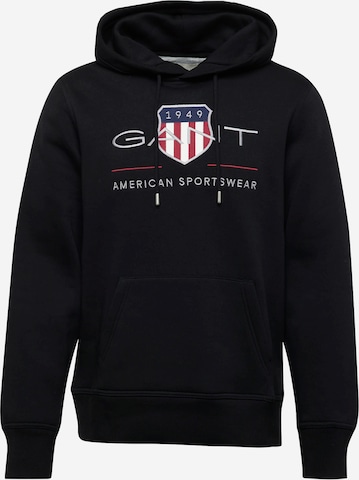 GANT Sweatshirt in Zwart: voorkant