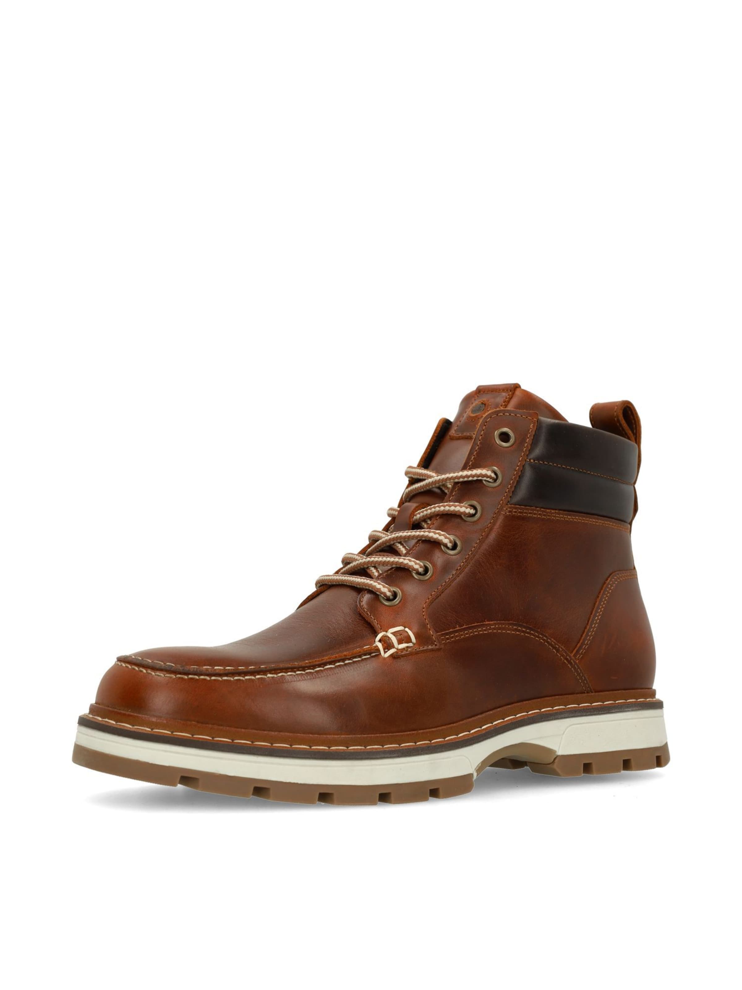 Boots MANFIELD en marron : devant