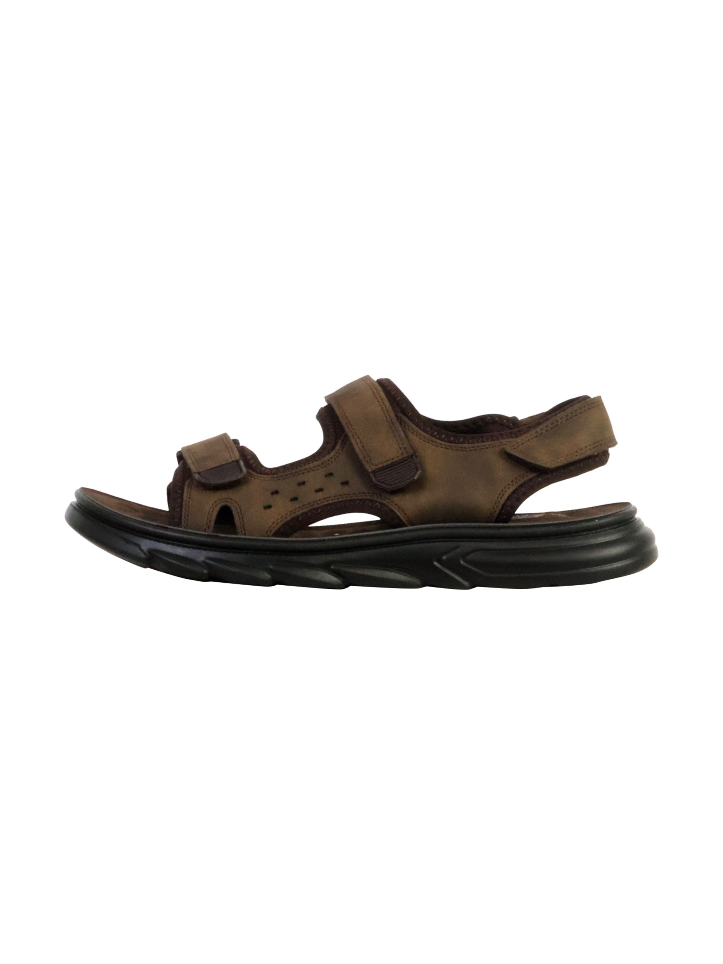 Sandales 'Flache Sandalen mit Klettverschluss' Elong en vert : devant