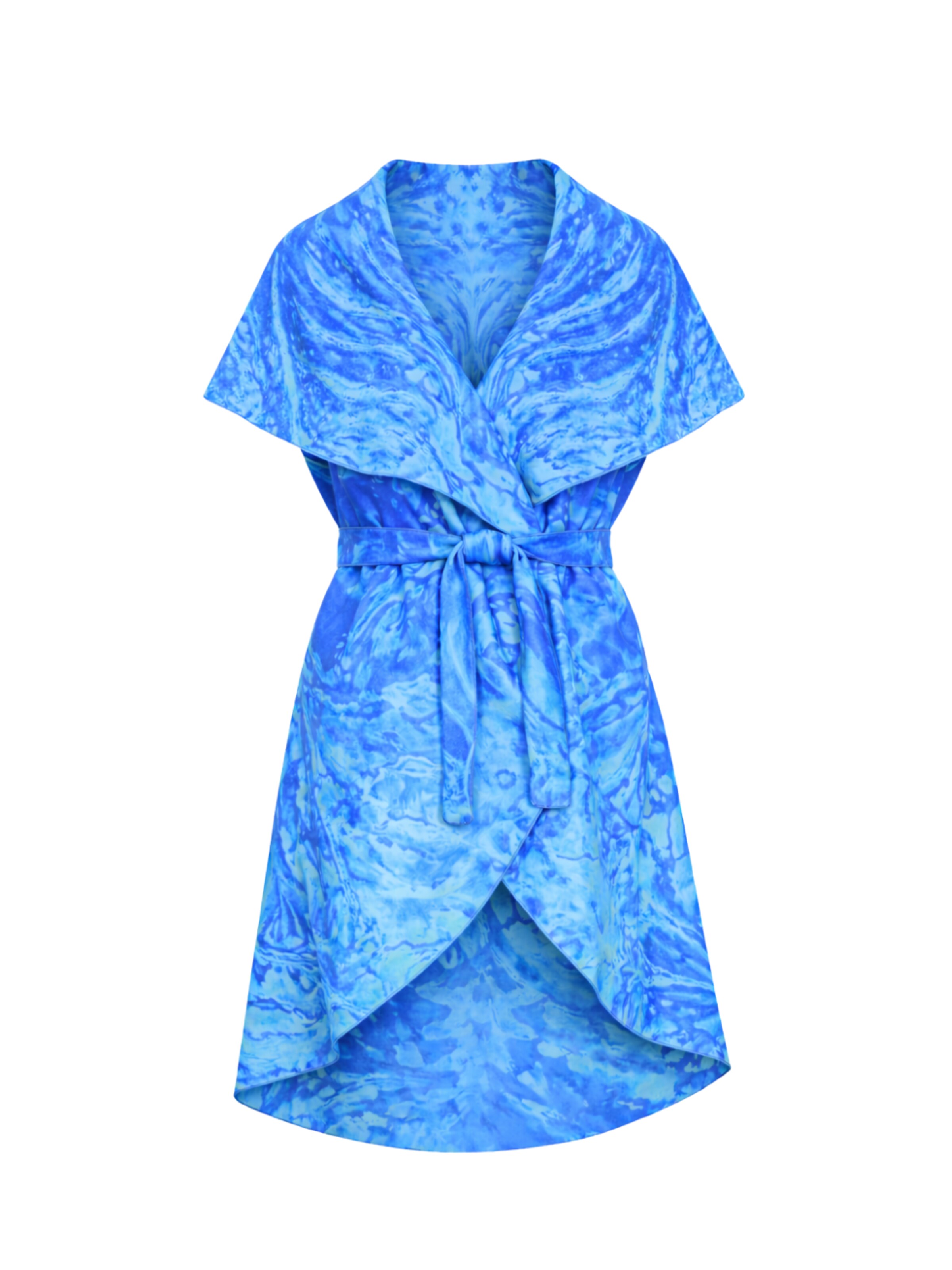 Csillag Zsuzsi - Chaleco 'Dina' en azul: frente