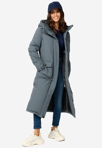 NAVAHOO Χειμερινό παλτό 'Wolkenfrost XIV' σε μπλε: μπροστά
