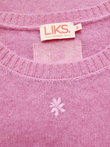LIKS. Munich Sweater 'AyaC' in Pink
