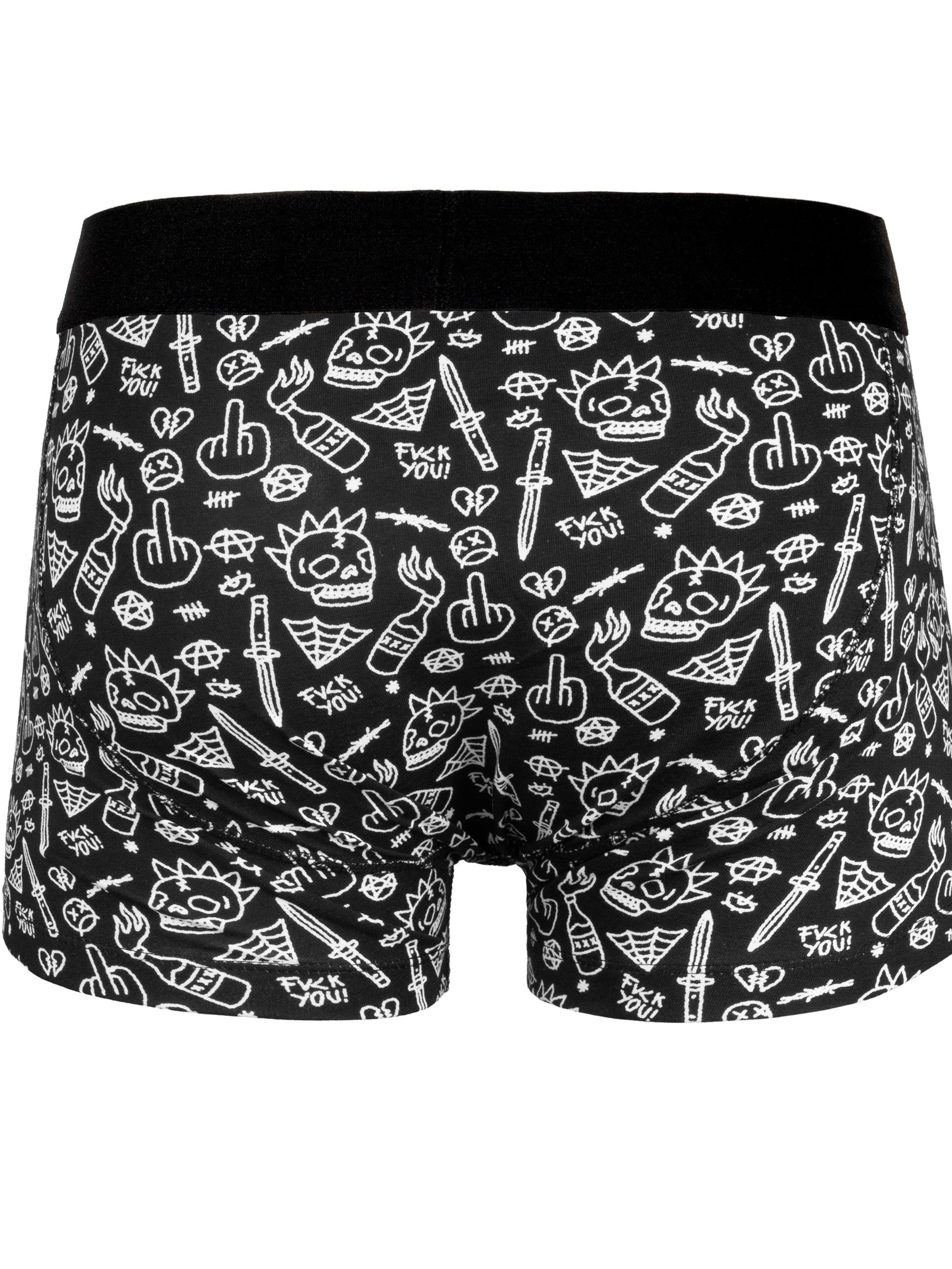 Boxer 'No Direction' di American Socks in nero