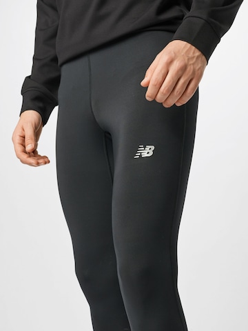new balance Skinny Športne hlače 'Accelerate' | črna barva