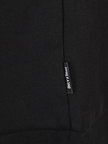 Only & Sons Big & Tall Sweatshirt 'DYLAN' in Black