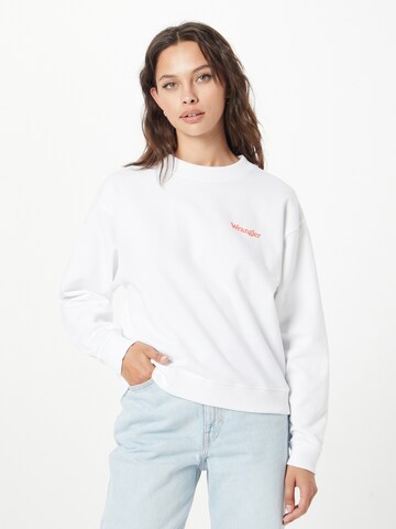 WRANGLER Sweatshirt in Weiß: predná strana