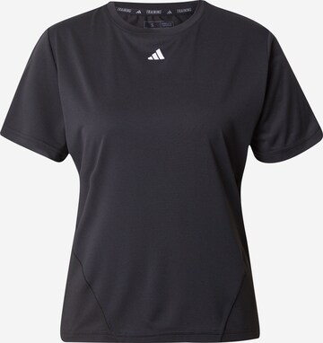 melns ADIDAS PERFORMANCE Sporta krekls 'Designed For Training': no priekšpuses