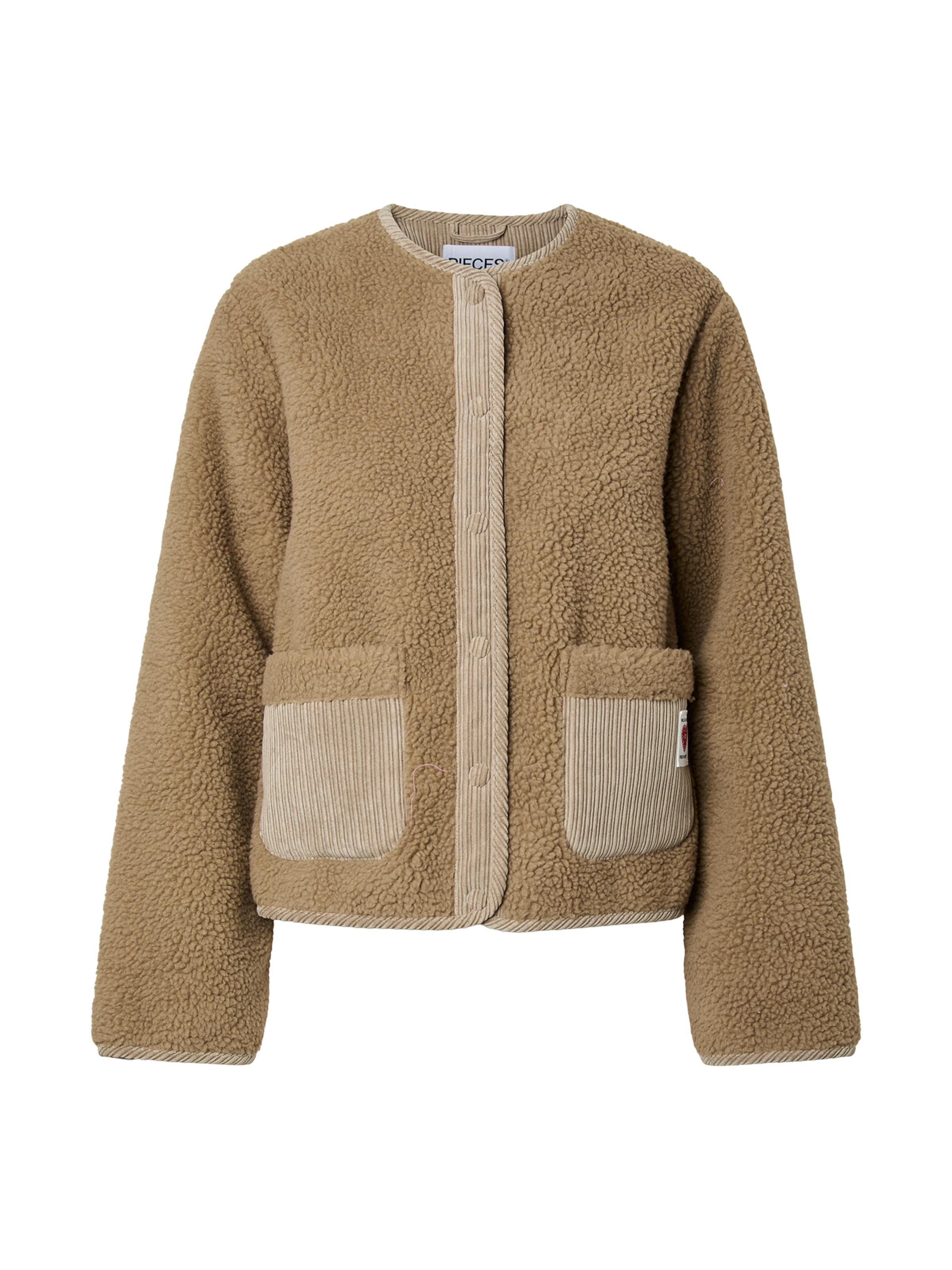 PIECES Jacke 'PCANASTACIA' in Grau: Vorderseite