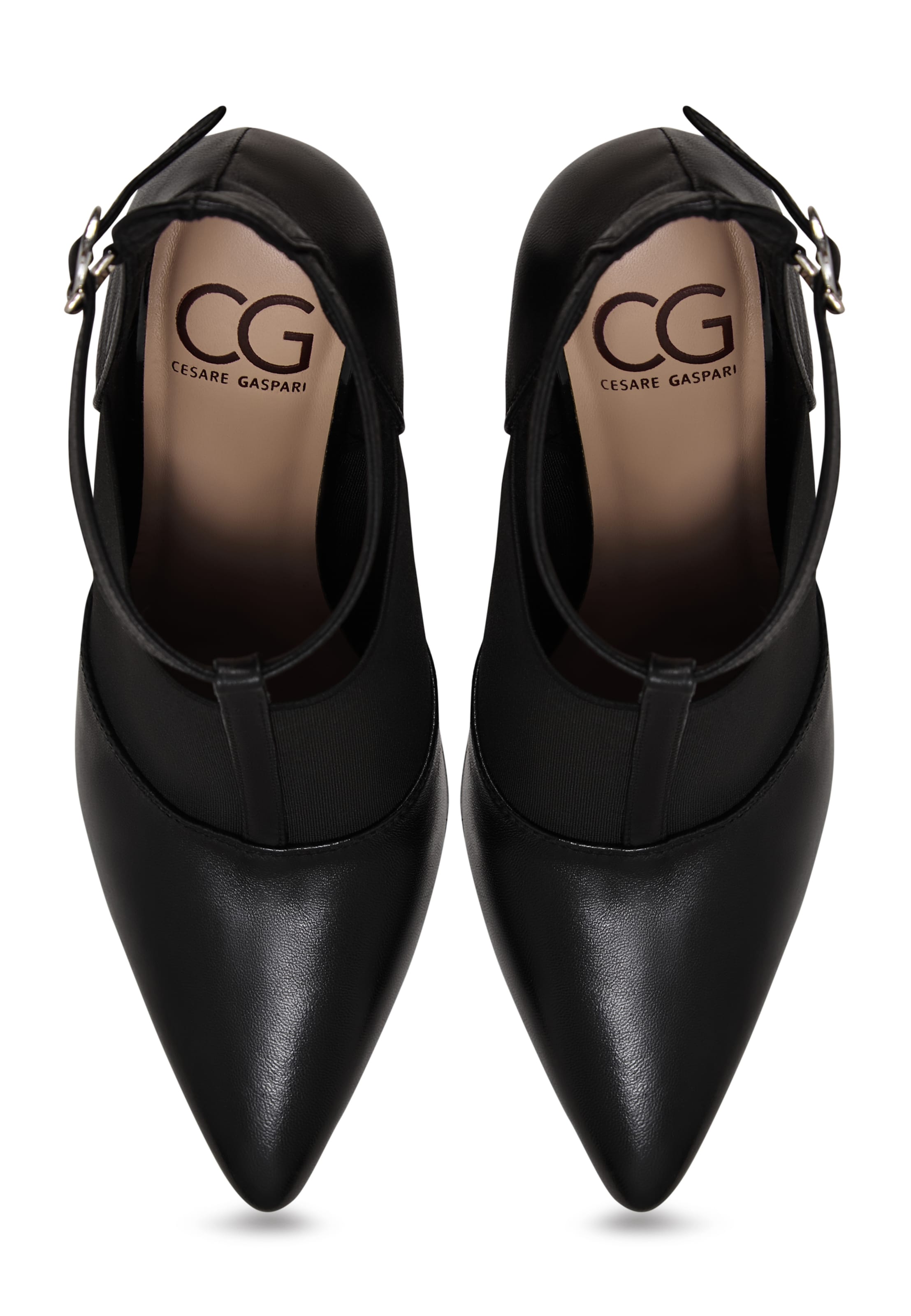 CESARE GASPARI Slingback pumps in Black