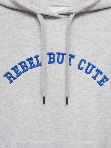 Sweat-shirt 'Cute' MANGO TEEN en gris